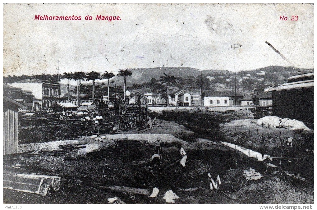 BRESIL MELHORAMENTOS DO MANGUE BELLE CARTE  RARE !!! - Vitória