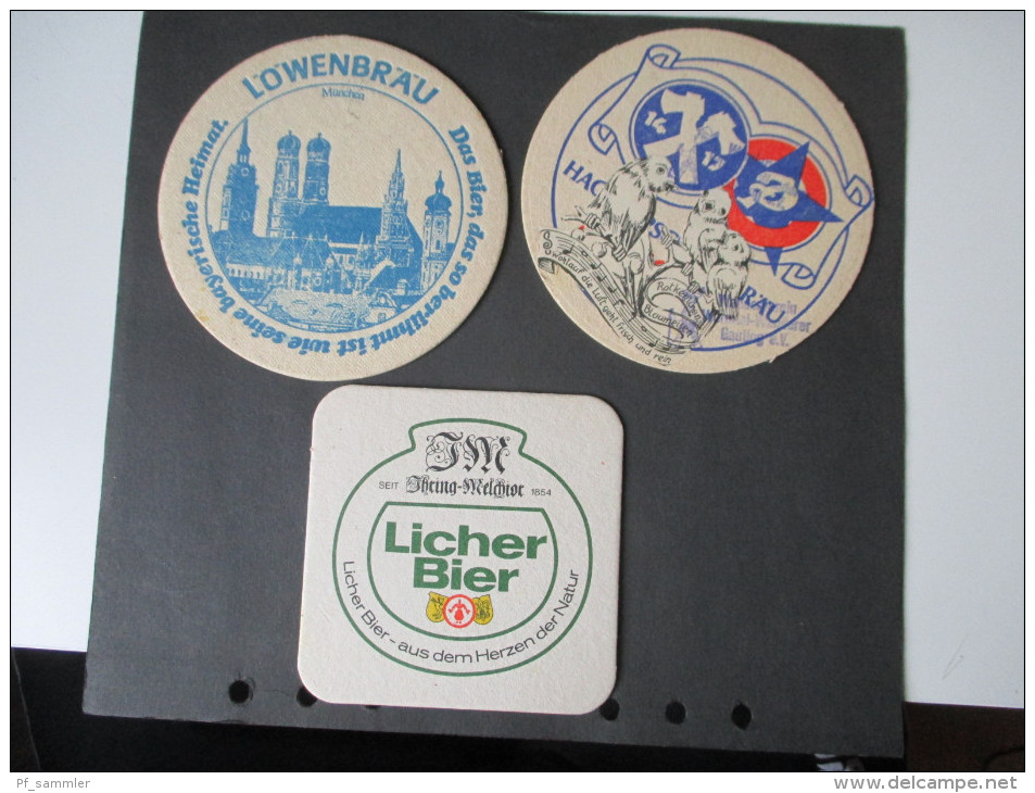 Bund 1970er Jahre Bierdeckel Als Brief. 3 Stück. Berdarfsbriefe. Kuriosa - Briefe U. Dokumente