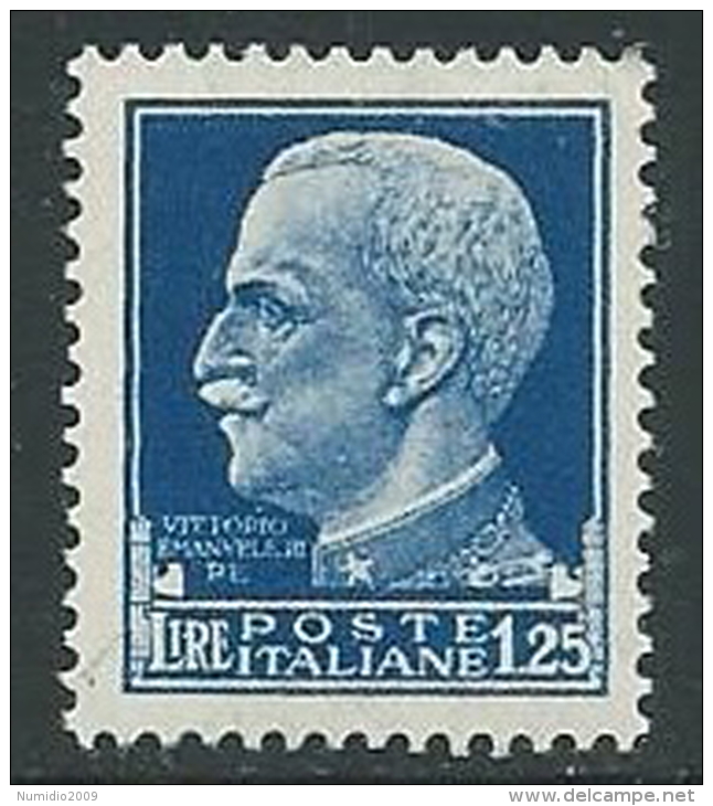 1929-42 REGNO IMPERIALE EFFIGIE 1,25 LIRE MNH ** - IM5-7 - Ungebraucht