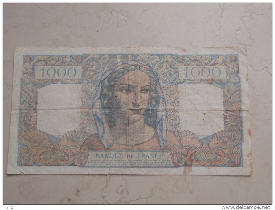 VDS BILLET 1000 FRANCS DU 01 09 1949 - 1 000 F 1945-1950 ''Minerve Et Hercule''