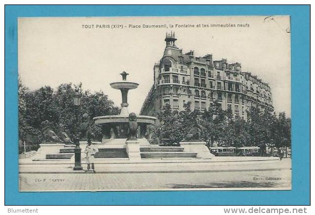 CPA TOUT PARIS - Place Daumesnil, La Fontaine XIIème Edition FLEURY - Arrondissement: 12