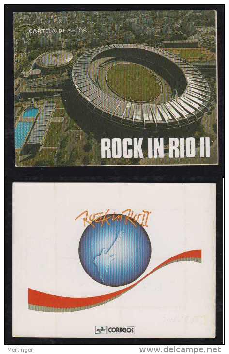 Brazil Brasil MH CD16 ** 1991 Rock In Rio - Markenheftchen