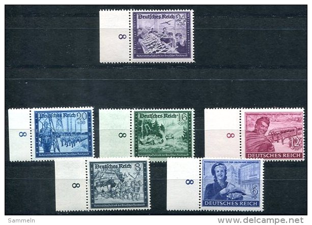 3651 - DEUTSCHES REICH - Mi.Nr. 893 I (Punkt Unter D Von Deutsche) **, Im Kompletten Satz 888-893 - Variedades & Curiosidades