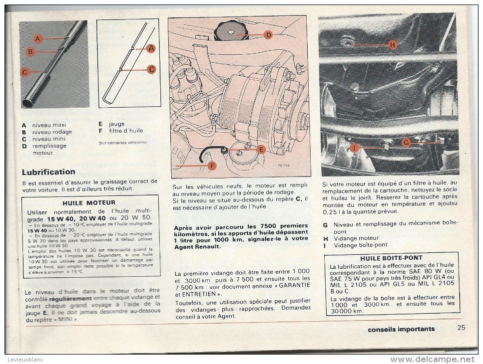 Manuel D´utilisation Et Entretien/Renault /4 L / /Vers 1960-65     AC122 - Automobile
