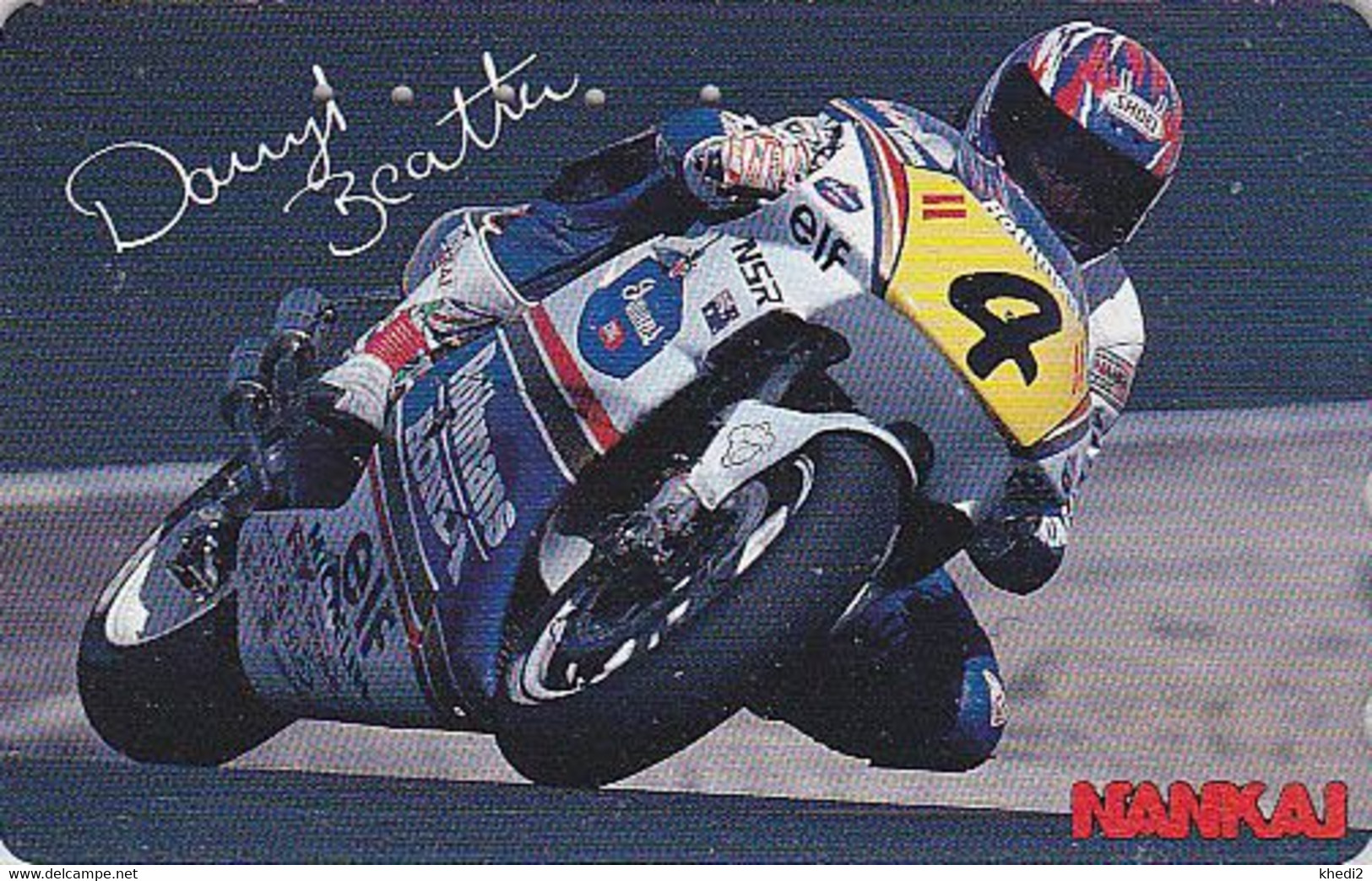TC JAPON / 110-011 - MOTO HONDA - DARYL BEATTIE - MOTOR BIKE JAPAN Phonecard - MOTORRAD TK AUSTRALIA Michelin - 312 - Motos