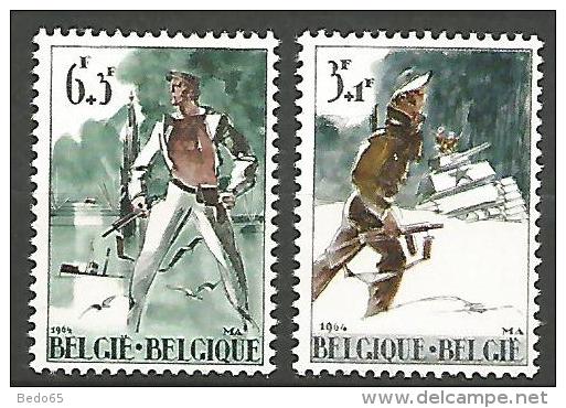 BELGIQUE N° 1296 / 1297 NEUF* TRACE DE CHARNIERE / MH - Ungebraucht