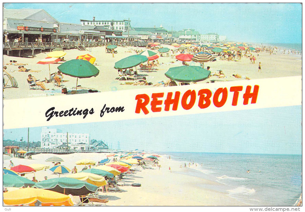 Etats-Unis  (Comté De Sussex Delaware) Greetings From REHOBOTH BEACH-ETAT= Voir Description (Timbre Stamp) *CATH - Autres & Non Classés