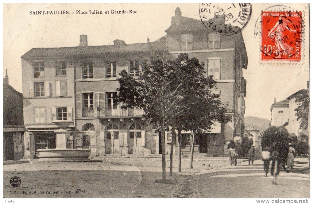 SAINT-PAULIEN PLACEJULIEN ET GRANDE-RUE ANIMEE - Autres & Non Classés