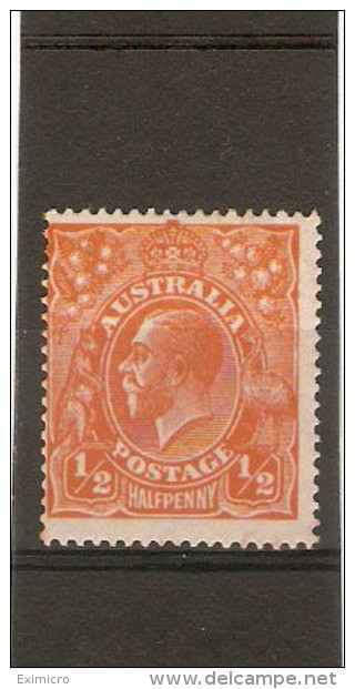 AUSTRALIA 1923 ½d  SG 56 LIGHTLY MOUNTED MINT Perf 14 - Nuevos