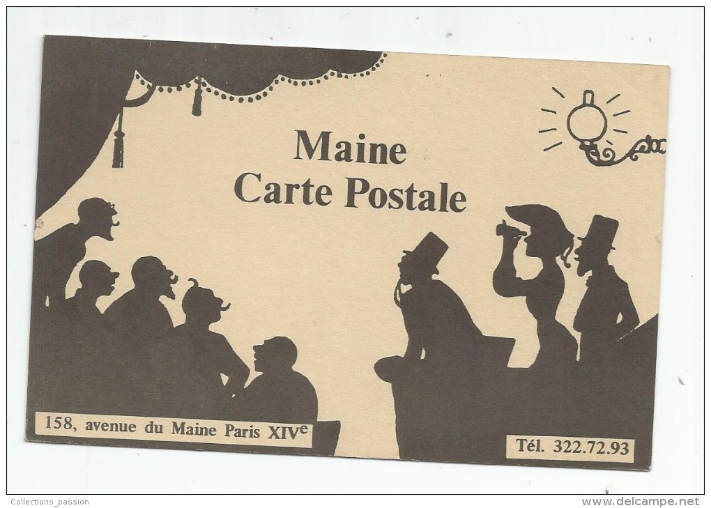 Cp , Ombre , Publicité : MAINE Cartes Postales , Publicité , Vierge , C Et J DONAT - Contre La Lumière