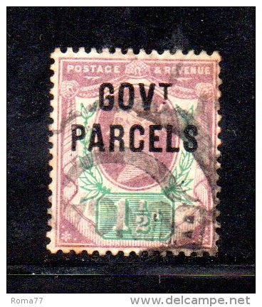 Y438 - GRAN BRETAGNA 1888 , Vittoria SERVIZIO 1 1/2  Penny  N. 29 Usato. GOVt PARCELS - Oficiales