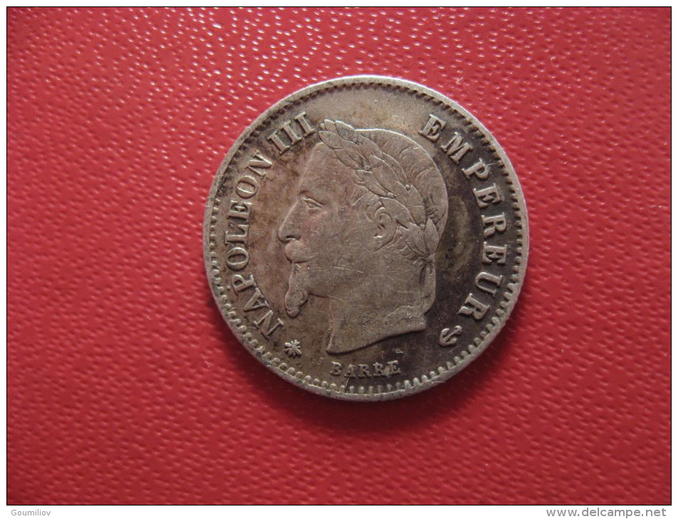 20 Centimes 1868 A Paris Napoléon III 1231 - 20 Centimes