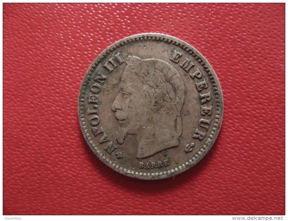 20 Centimes 1867 BB Strasbourg Napoléon III 1235 - 20 Centimes