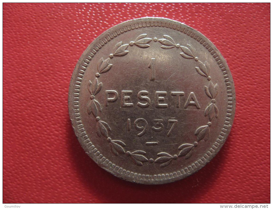 Espagne - Peseta 1937 Gobierno De Euzkadi 1321 - Republican Location