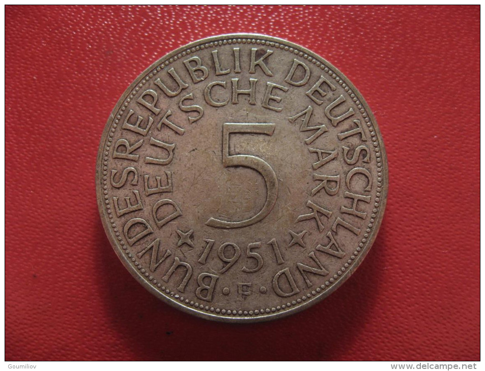 Allemagne - 5 Deutsche Mark 1951 F 0947 - 5 Mark