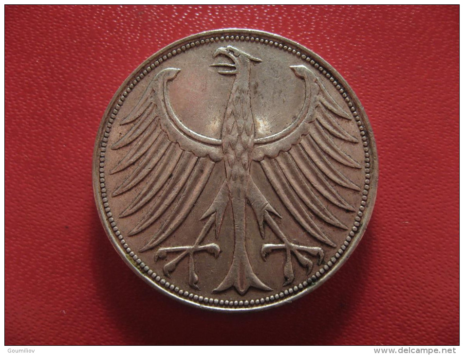 Allemagne - 5 Deutsche Mark 1960 G 0941 - 5 Marcos