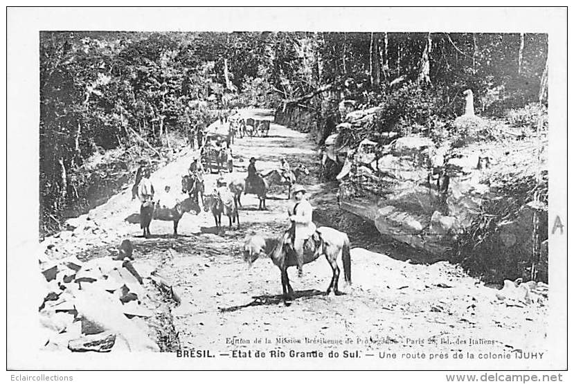 Brésil        Etat De Rio Grande Do Sul.   Route Près De La Colonie Ijuhy - Sonstige