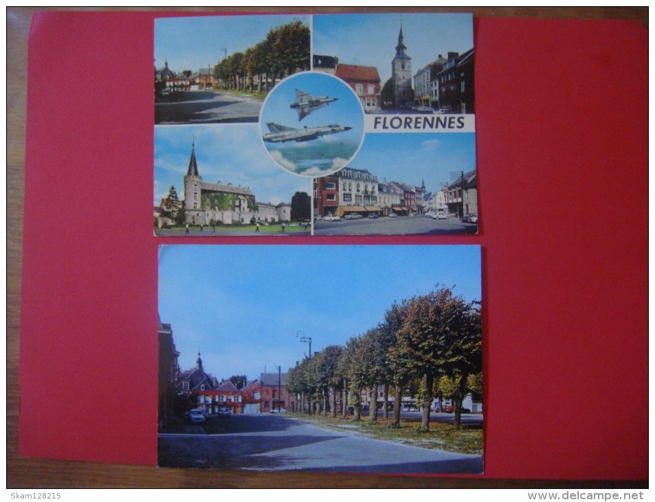 Lot De 2 Cartes De FLORENNES ( Multivues - Place Verte ) - Florennes