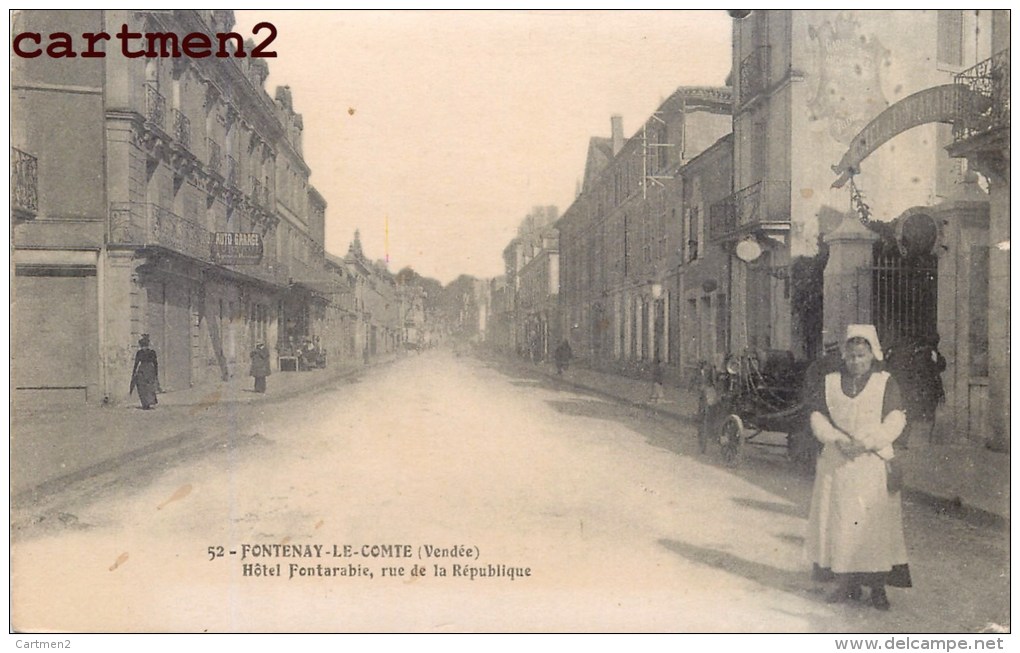 FONTENAY-LE-COMTE HOTEL FONTARABIE RUE DE LA REPUBLIQUE 85 VENDEE - Fontenay Le Comte