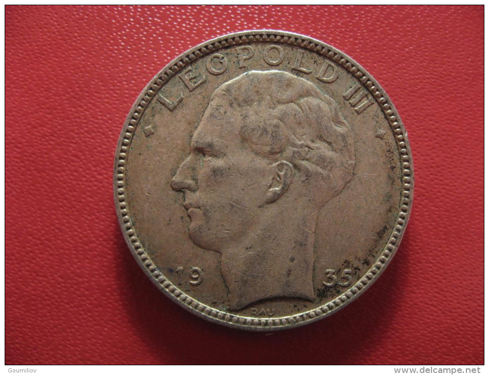 Belgique - 20 Francs 1935 Leopold III 1312 - 20 Francs