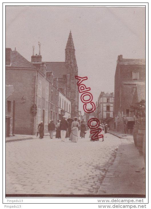 Au Plus Rapide Photo Guérande Eglise Saint Aubin Loire Atlantique 1902 Animation Beau Format - Lieux