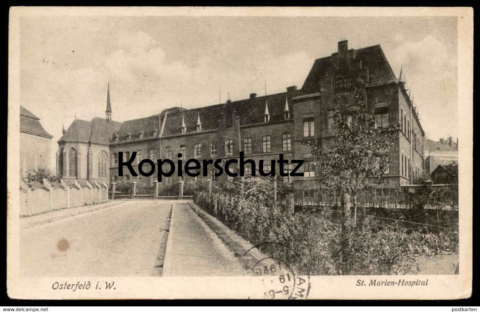 ALTE POSTKARTE OSTERFELD IN WESTFALEN ST. MARIEN-HOSPITAL OBERHAUSEN Krankenhaus Hopital AK Ansichtskarten Cpa Postcard - Oberhausen