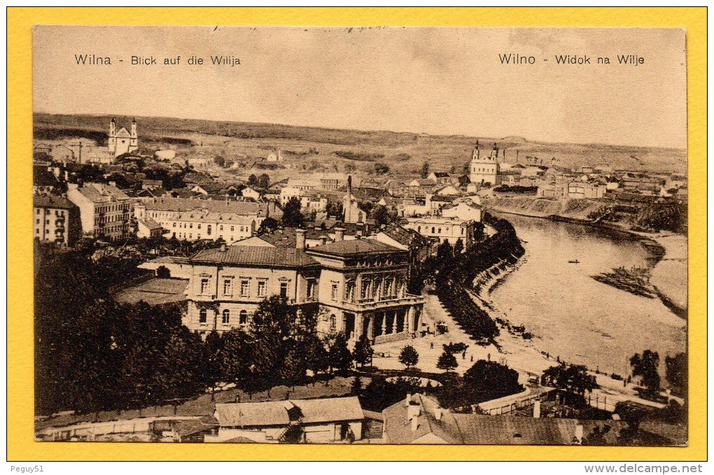 Lituanie. Vilnius. Panorama Sur La Rivière Vilnia.( Wilno . Widok Na Wilje). Wilna. Blick Auf Die Wilija - Lituanie