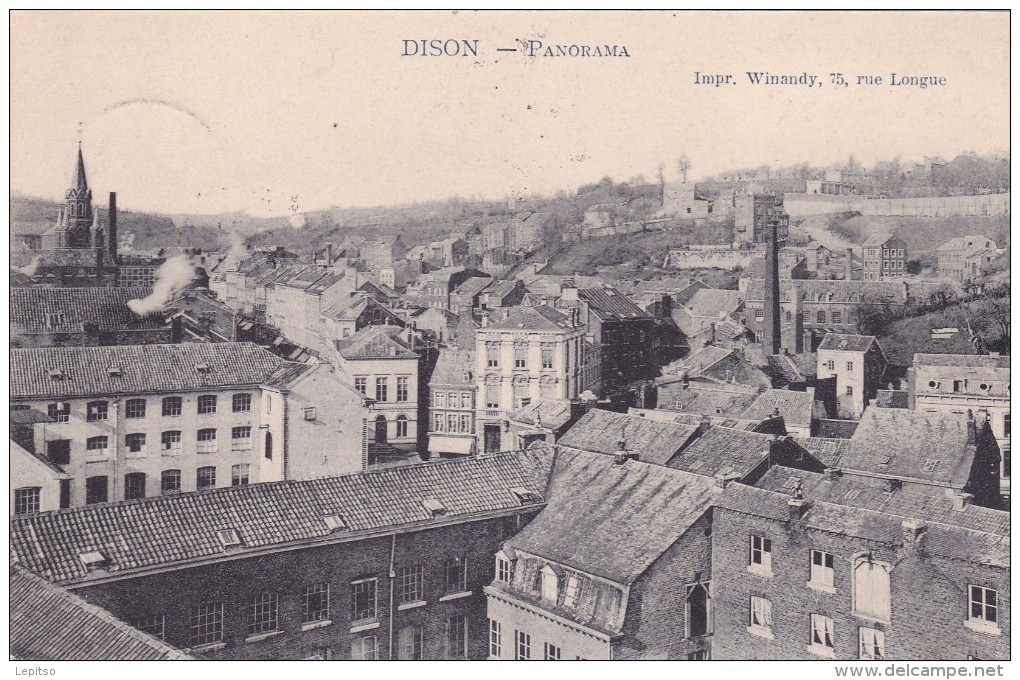 DISON   "Panorama   "  Marcovici  écrite 1909 En  Très Bon état     ! Voir Scans - Dison
