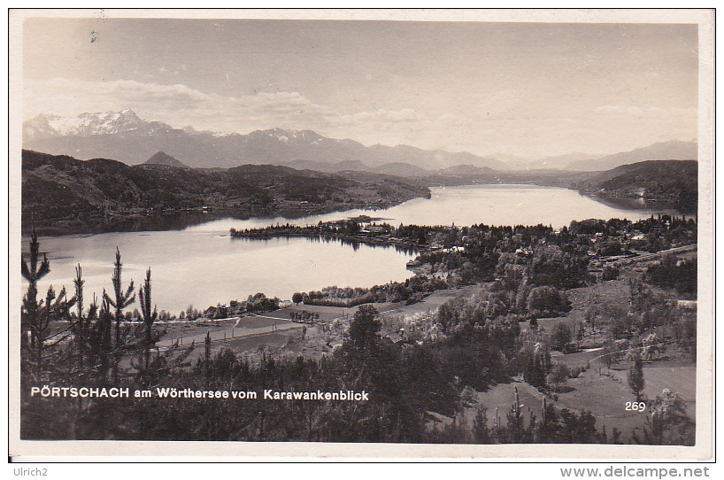 AK Pörtschach Am Wörthersee Vom Karawankenblick - 1927 (18819) - Pörtschach