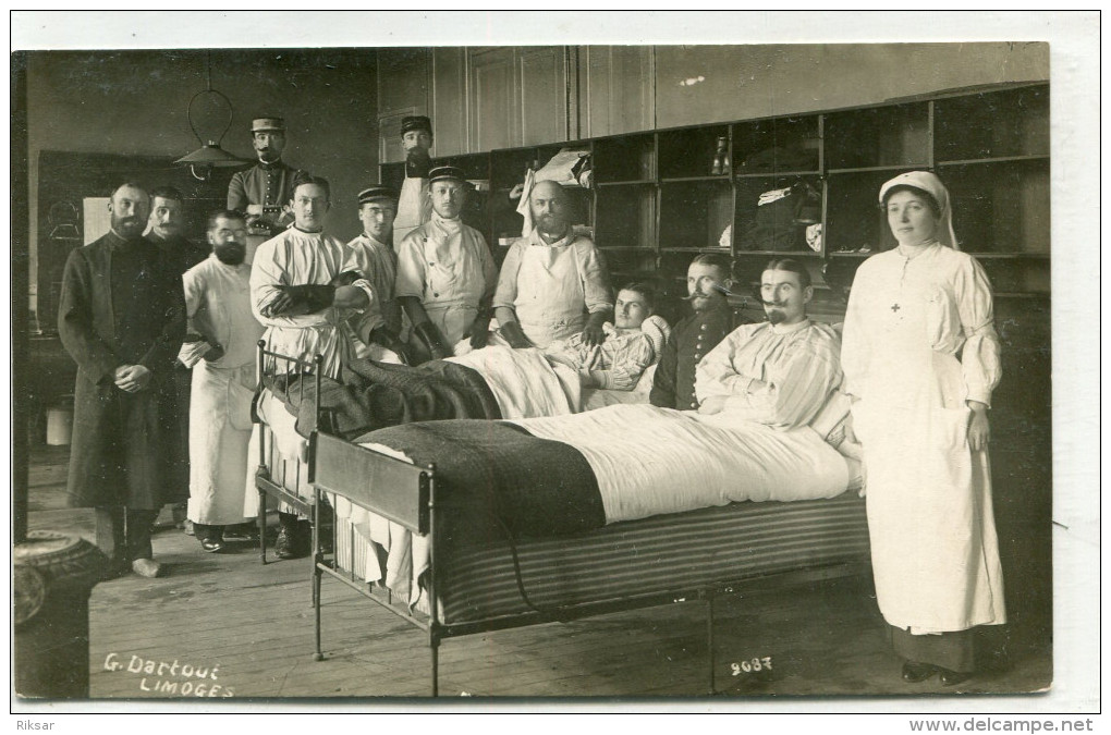 LIMOGES(HAUTE VIENNE) HOPITAL MILITAIRE(CARTE PHOTO) - Limoges