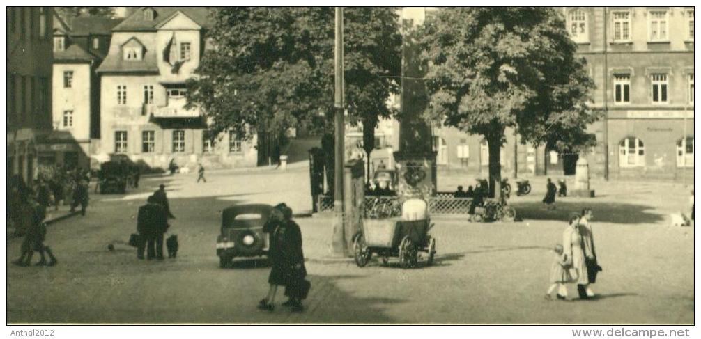 Rarität Schneeberg Erzgebirge Ernst Thälmann Platz Automobil Karren Sw 7.11.1956 - Schneeberg