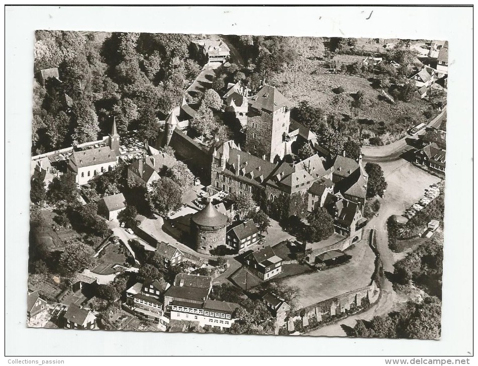 Cp , Allemagne , SCHLOSS BURG A. D. Wupper , Luftbild , Vierge , Ed : Platow's Kunstanstalt  1603 - Solingen