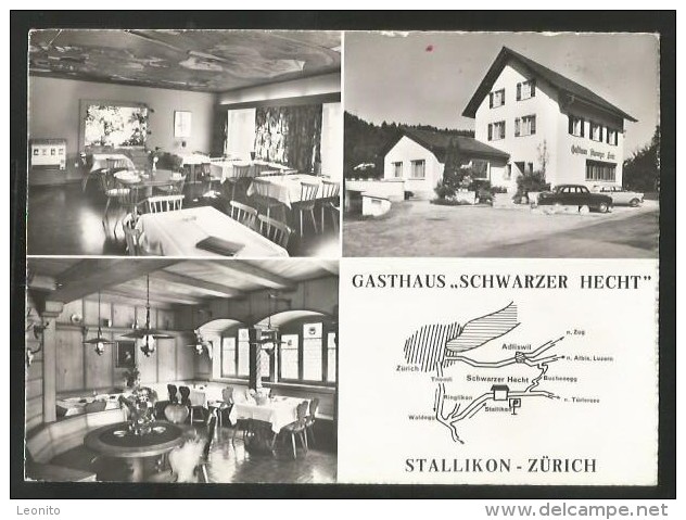 STALLIKON ZH Affoltern Gasthaus SCHWARZER HECHT 1962 - Affoltern