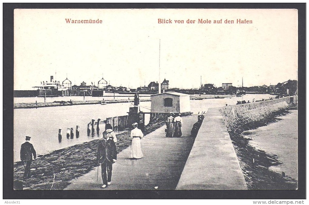 WARNEMÜNDE - Blick Von Der Mole Auf Den Hafen - Autres & Non Classés