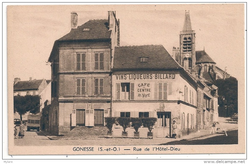 Cpa 95 Gonesse Café Du Centre H Yot - Gonesse