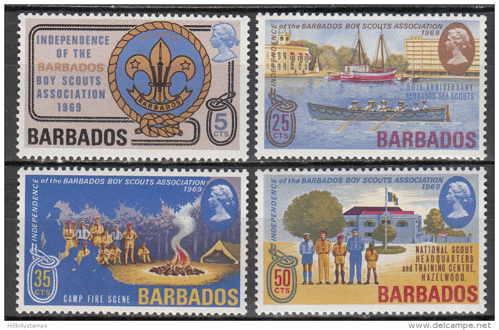 Barbados    Scott No.  323-26    Mnh     Year 1969 - Barbados (1966-...)