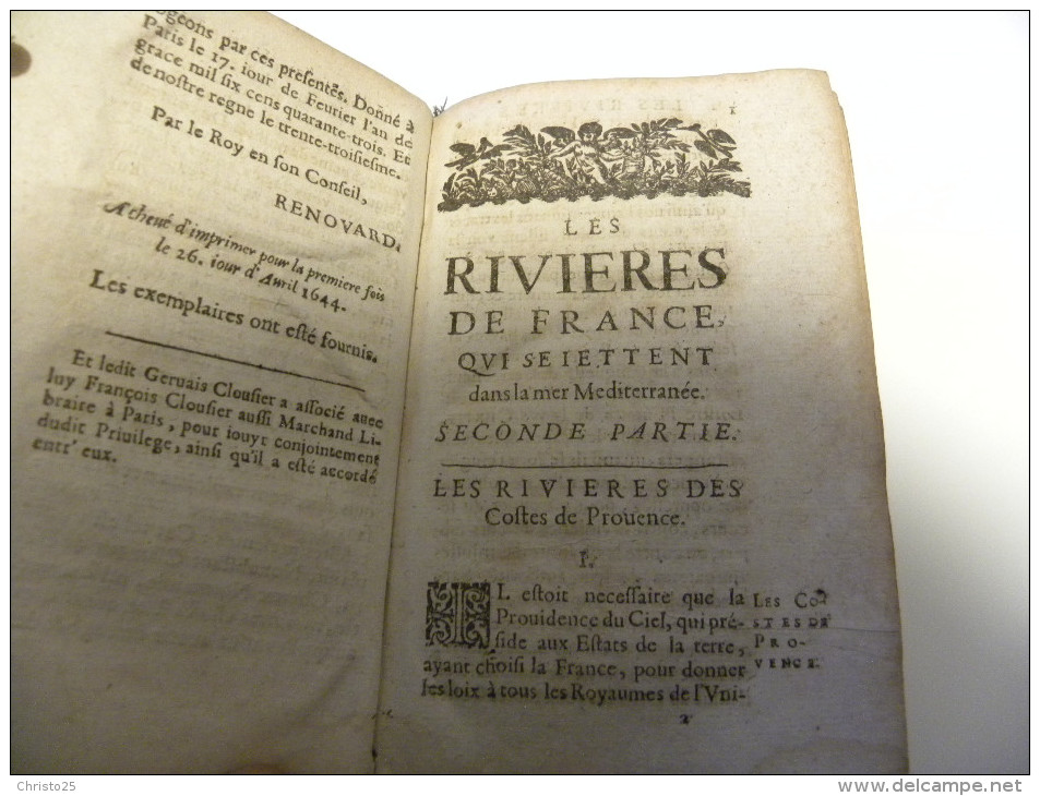 Les rivieres de France ou Description géographique et historique du cours EDITION ORIGINALE