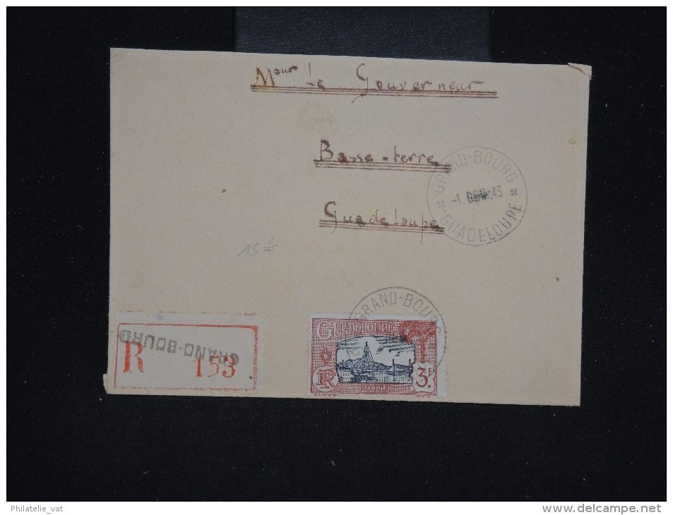 FRANCE - GUADELOUPE - Détaillons Archive Pour Le Gouverneur Période 1940 - Aff. Plaisant - à Voir - Lot P10443 - Storia Postale