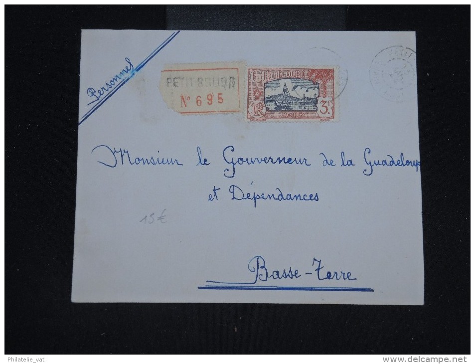 FRANCE - GUADELOUPE - Détaillons Archive Pour Le Gouverneur Période 1940 - Aff. Plaisant - à Voir - Lot P10445 - Covers & Documents