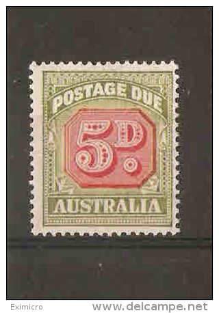 AUSTRALIA 1948 5d Postage Due SG D124 VERY LIGHTLY MOUNTED MINT Cat £20 - Segnatasse