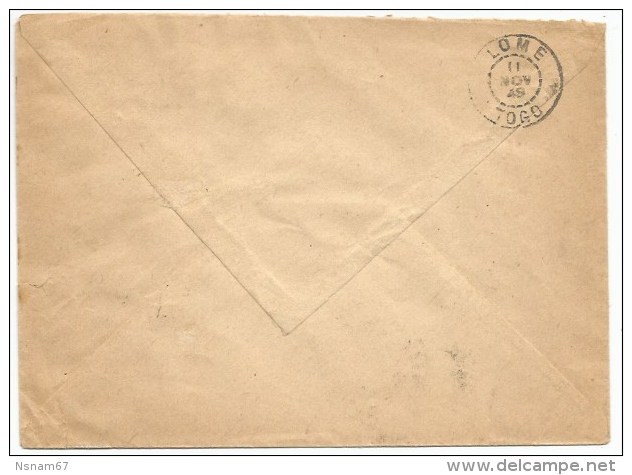 +b800 - Togo AKTAPAME 1948 Pour BESANCON Doubs - TAXE 12 Francs Français - - 1859-1959 Storia Postale