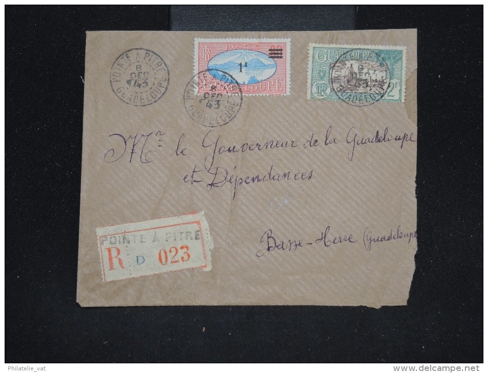 FRANCE - GUADELOUPE - Détaillons Archive Pour Le Gouverneur Période 1940 - Aff. Plaisant - à Voir - Lot P10450 - Covers & Documents