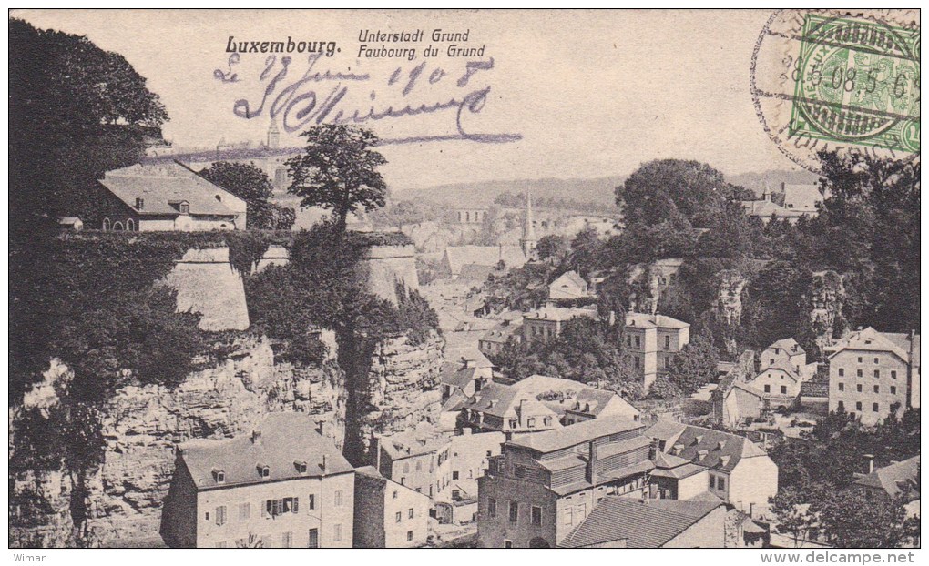 Luxembourg-Ville - Vue Prie De La Caserne Des Volontaires - Partie Du Breitenweg Vers 1908 - Luxembourg - Ville
