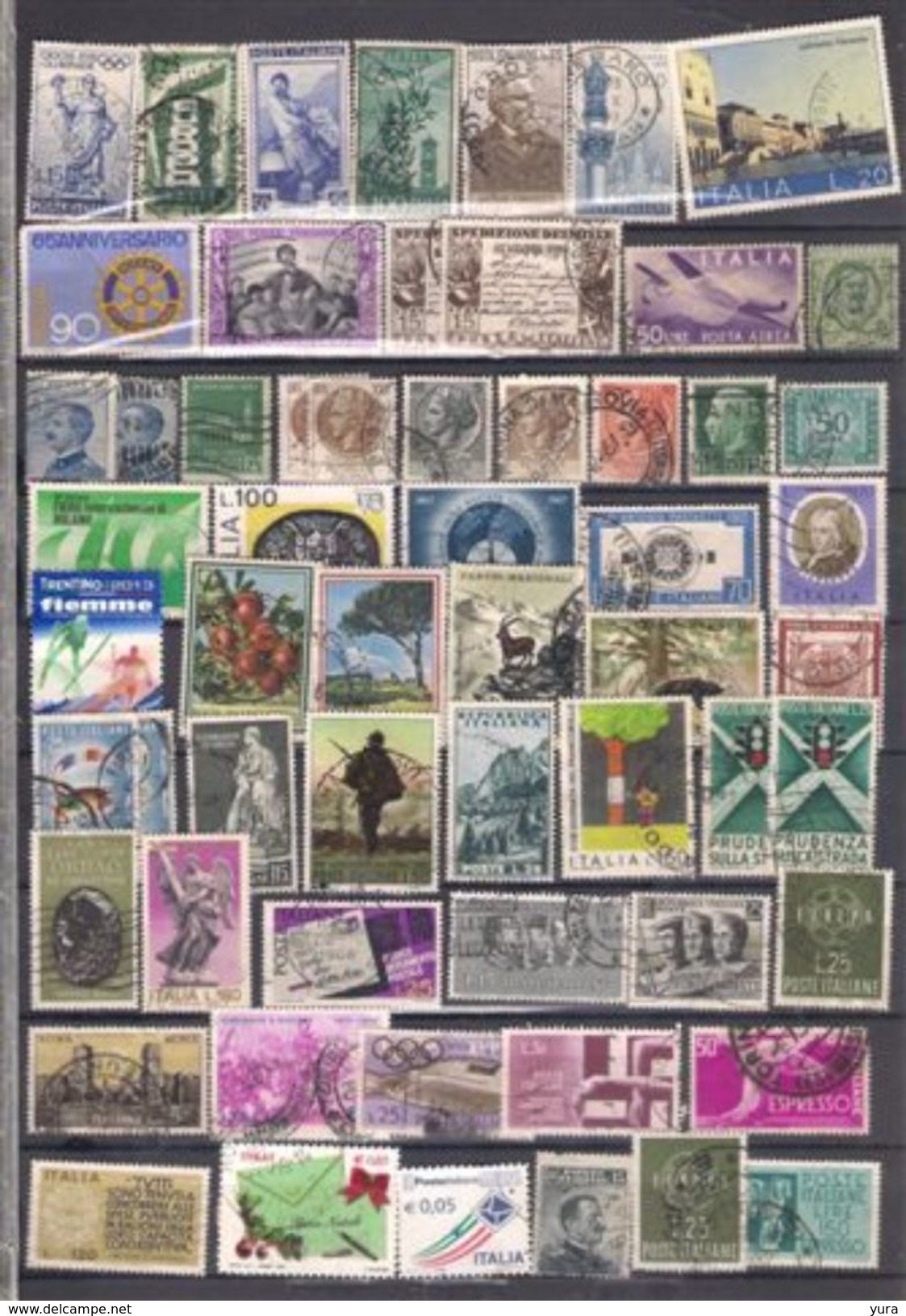 Lot 43 Italy   59 Different - Mezclas (max 999 Sellos)