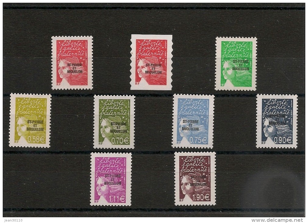 Saint Pierre Et Miquelon Années 2002/2003  N° Y/T : 783-791-793-800/805** - Unused Stamps