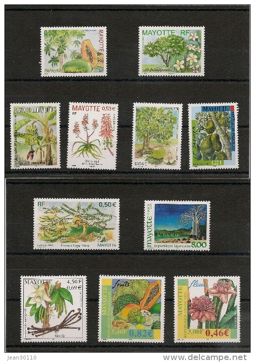 MAYOTTE Années 1999/2006  Flore N°Y/T :tous** - Used Stamps