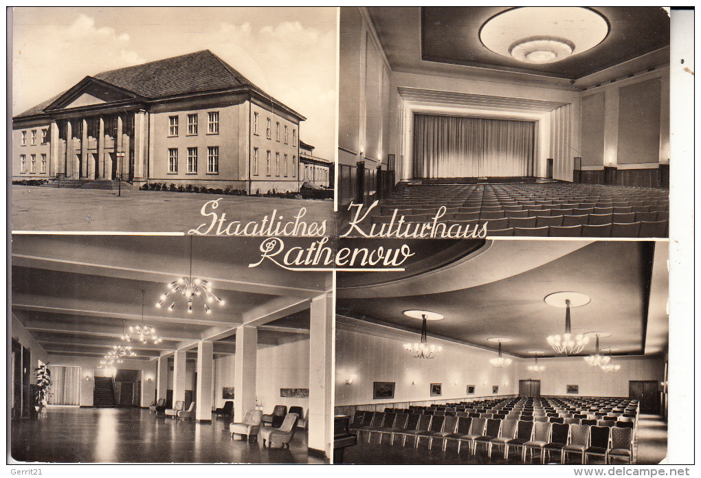 0-1830 RATHENOW, Kulturhaus, 1959 - Rathenow