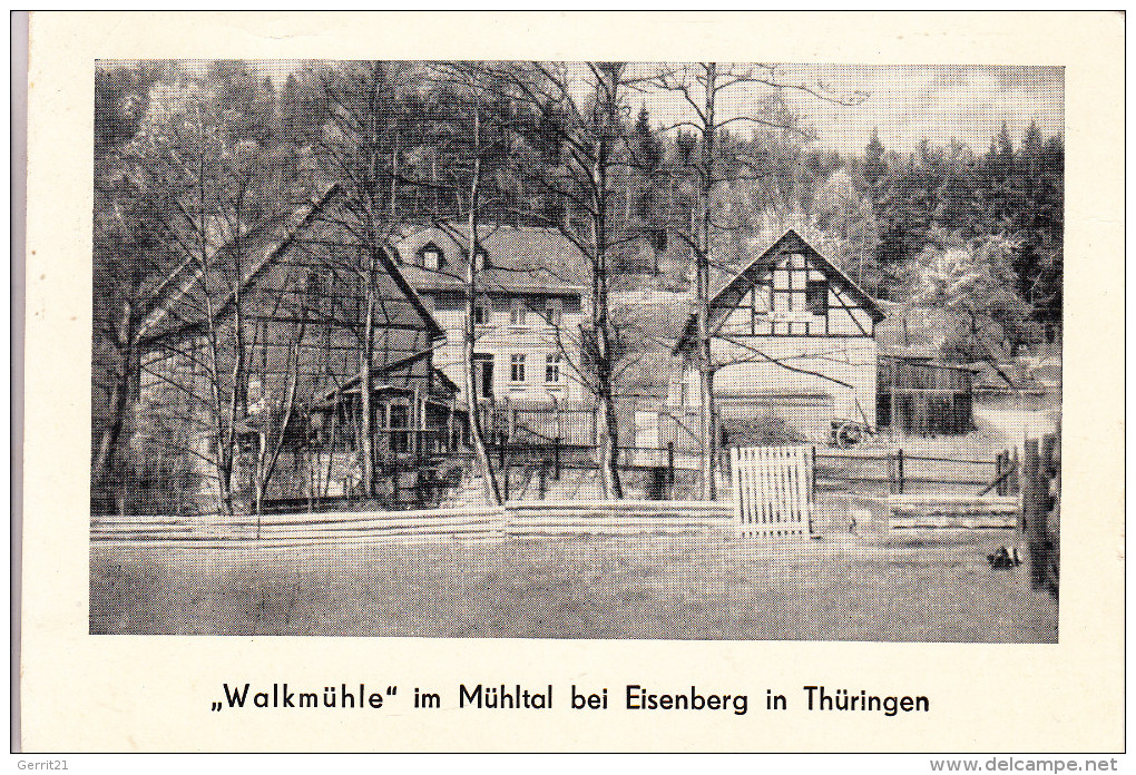 0-6520 EISENBERG, Walkmühle, 1954 - Eisenberg