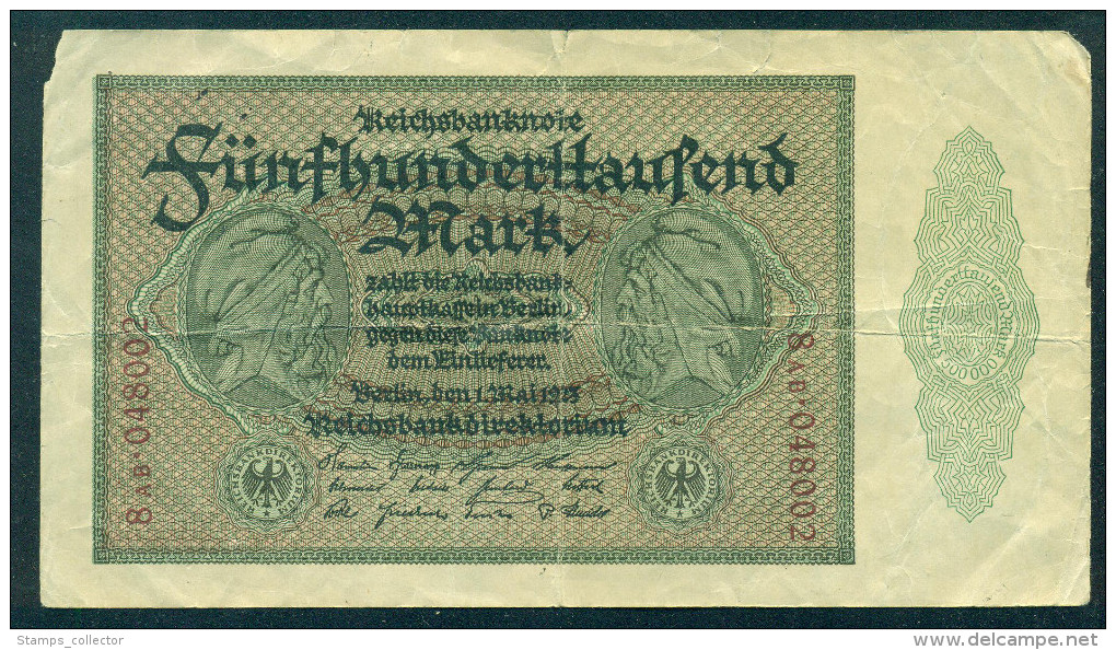 GERMANY.  500000 MARK. 1923, Used - 500000 Mark