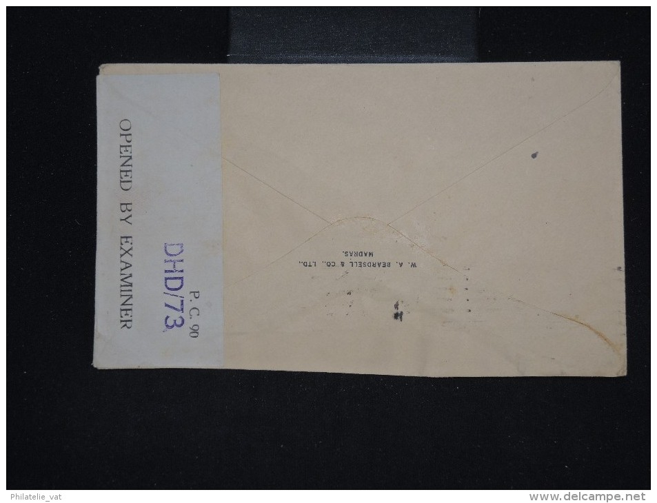 GRANDE BRETAGNE - INDE - Enveloppe De Madras Pour Le Nigeria - Période 1940 - Avec Censure - à Voir - Lot P10483 - 1936-47 King George VI